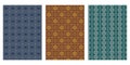Japanese Diagonal Square, Cross Square, Geometric Maze Abstract Vector Background Collection