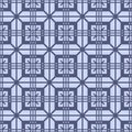 Japanese Diamond Net Vector Seamless Pattern