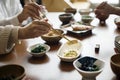 Japanese dining lifestyle eating concept