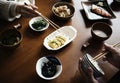 Japanese dining lifestyle eating concept