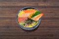 Japanese dish called Donburi Kaisendon Royalty Free Stock Photo