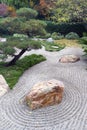 Japanese Dry Landscape Garden Royalty Free Stock Photo