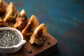 Japanese dumplings snack or side dish called Gyoza or Jiaozi in