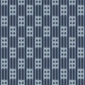 Japanese Embroidery Square Stripe Vector Seamless Pattern