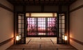 Mock up, Japanese empty room tatami mat Designing the most beautiful. 3D rendering
