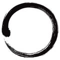 Japanese Enso Zen Circle Brush Vector Royalty Free Stock Photo