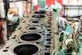 Disassembling the cylinder head to overhaul the engine Royalty Free Stock Photo