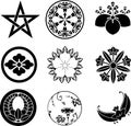 Japanese Family Crests Royalty Free Stock Photo