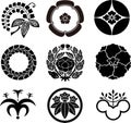 Japanese Family Crests Royalty Free Stock Photo