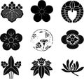 Japanese Family Crests Royalty Free Stock Photo