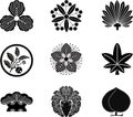 Japanese Family Crests Royalty Free Stock Photo