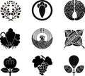 Japanese Family Crests Royalty Free Stock Photo