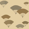 Japanese fans pattern