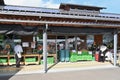 A Japanese farmer`s market.