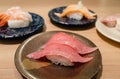 Japanese fatty tuna sushi Royalty Free Stock Photo