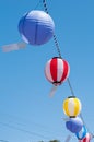 Japanese festival lanterns Royalty Free Stock Photo