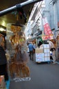 Dried squid in the fish market, Tokyo