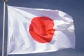 Japanese flag Royalty Free Stock Photo