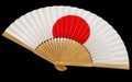 Hand Fan with Japanese Flag