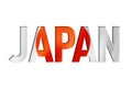 Japanese flag text font