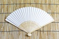 Japanese folding fan. Royalty Free Stock Photo
