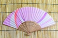 Japanese folding fan. Royalty Free Stock Photo