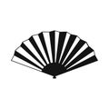 Japanese folding fan icon, simple style