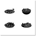 Japanese food glyph icons