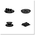 Japanese food glyph icons