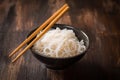 Japanese food - Shirataki noodles Konjac Royalty Free Stock Photo