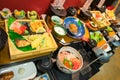 Japanese food models made of resin and plastic Royalty Free Stock Photo