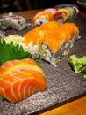 Sushi nigiri salmon