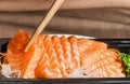 Japanese food sashimi salmon