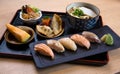 Japanese food set Royalty Free Stock Photo