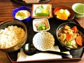Japanese food, set menu local food Royalty Free Stock Photo