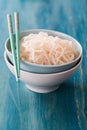 Japanese food - Shirataki noodles Konjac Royalty Free Stock Photo