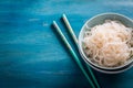 Japanese food - Shirataki noodles Konjac Royalty Free Stock Photo