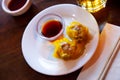 Japanese food Shumai - steamed dumplings, nobody Royalty Free Stock Photo