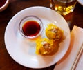 Japanese food Shumai - steamed dumplings, nobody Royalty Free Stock Photo