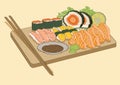 Japanese Food Sushi salmon fish