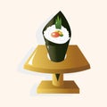 Japanese food theme sushi elements vector,eps