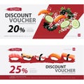 Japanese Food Voucher Discount Template