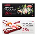 Japanese Food Voucher Discount Template