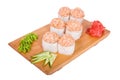 Japanese food - white composition of sushi