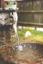 The japanese fountain Royalty Free Stock Photo