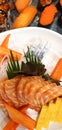 Japanese fresh shashimi. Royalty Free Stock Photo