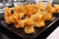 Japanese fried snacks suffed of salmon fish Royalty Free Stock Photo