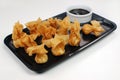 Japanese fried snacks suffed of salmon fish Royalty Free Stock Photo