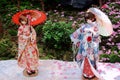 Japanese friendship dolls in kimono
