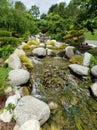 Nice Japanese friendship garden in Balboa park San Diego Royalty Free Stock Photo